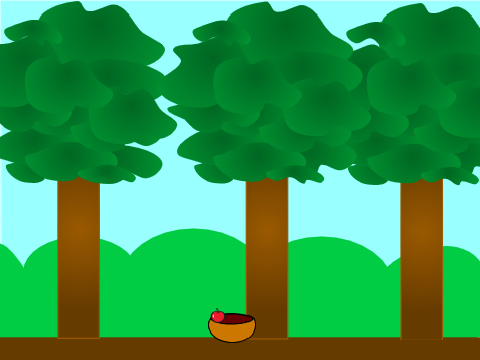 Catching apples 