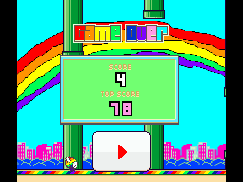 Rainbow Flappy Bird