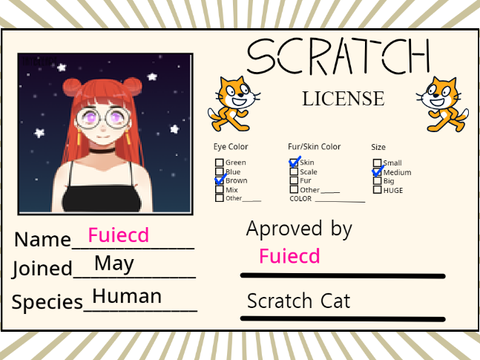My scratch license. 