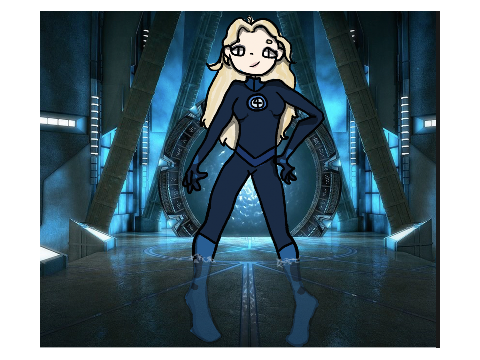 marvel art collab : Susan Storm <3