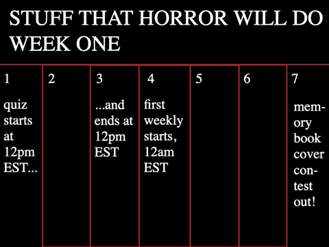 vague horror calendar thing