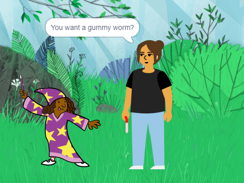 The gummy worm:)