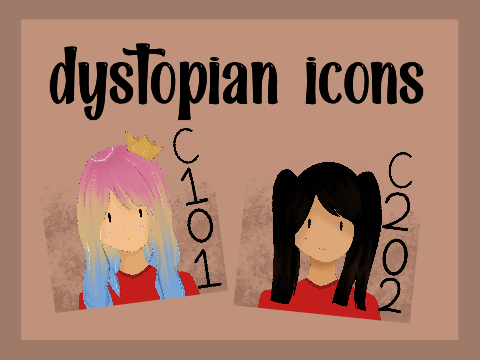 dystopian matching icons