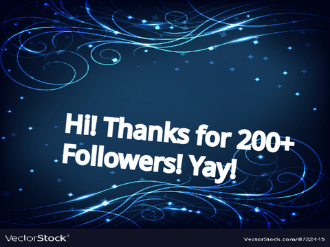 200+ followers animation. {Open}..