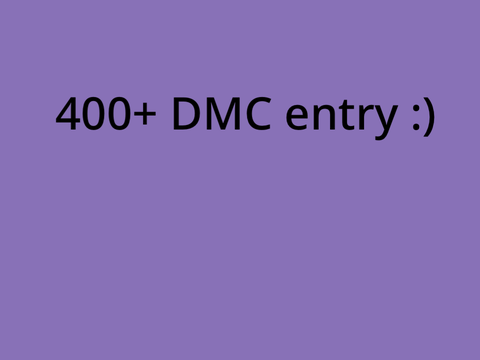 400+ DMC entry