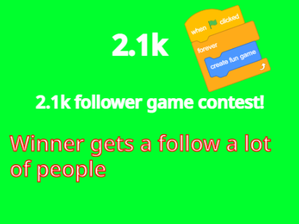 2,100 follower game contest winner gets 65+ follows PRIZE GIVERS NEEDED