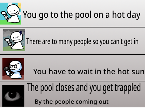 Worst day at the pool in history
