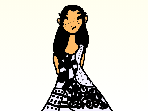 Magical patterned dress 
