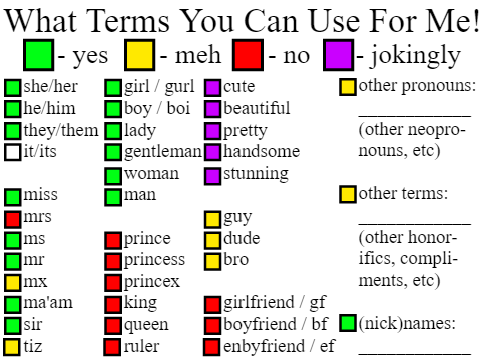 What Terms You Can Use For Me