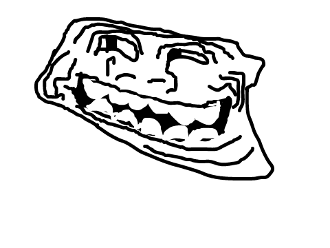 My [FIRST] attempt at the Trollface