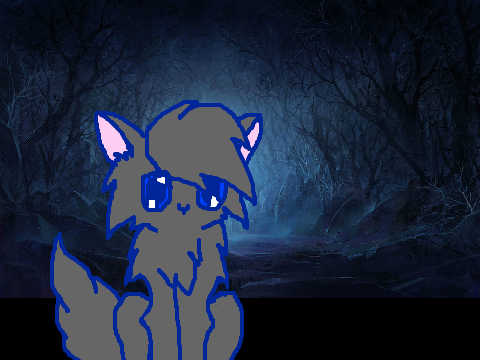 Warrior cat coloring contest entry