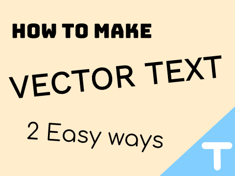 How to make Vector Text! Part 1 #tutorials