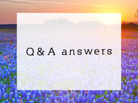 ❀ Q & A answers ❀