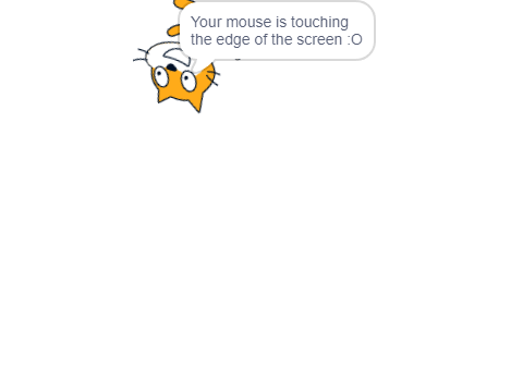 Mouse touching edge?