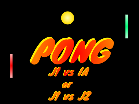 Pong - J1 vs IA | J1 vs J2 - Mobile Friendly