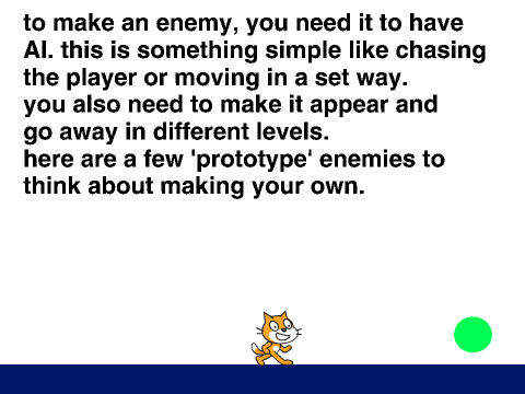 tutorial: how to make enemies (stock enemies in project)