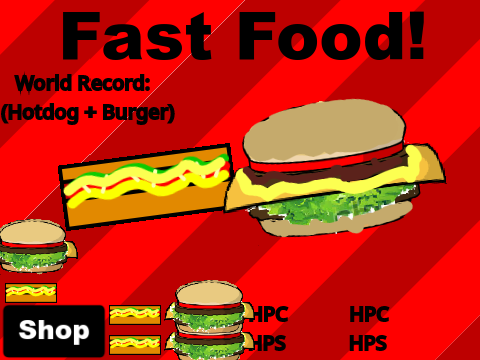 Fast Food Clicker
