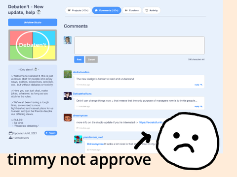 timmy no like new studio update