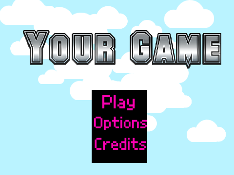 Game Start Screen + Engine