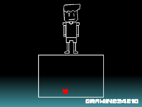 Drawing Undertale battle