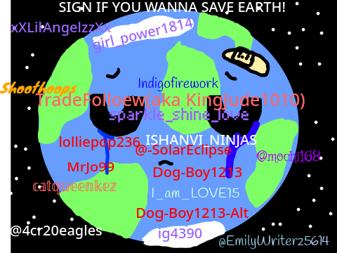 Sign this to save Earth Remix this!!!