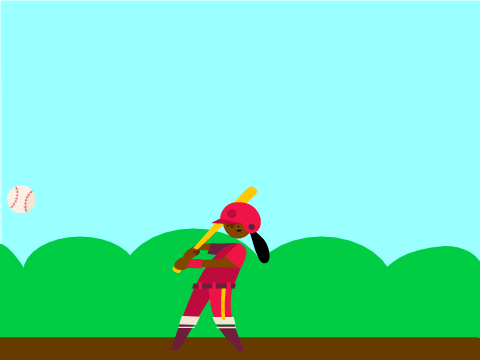 GURL JUST HIT THE BALL
