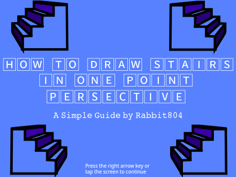 How To Draw Stairs in One Point Perspective