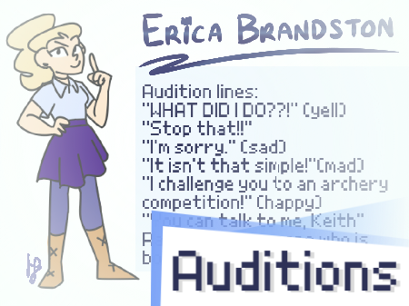 CLOSED | Erica, Secret of the Crowns Voice Actor Auditions