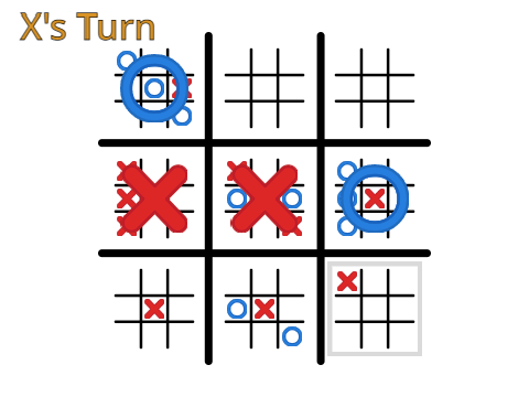 Ultimate Noughts and Crosses (One Sprite)