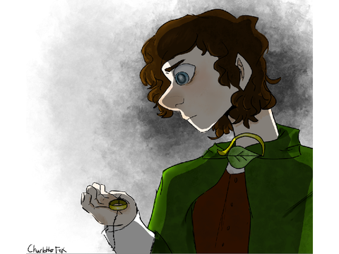 Drawing of Frodo