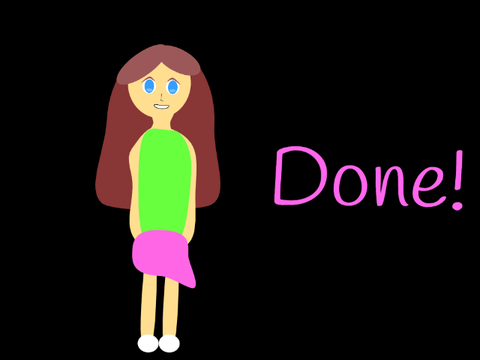 Speed draw of a girl