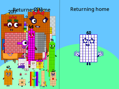 24 Numberblocks left to Return on Earth