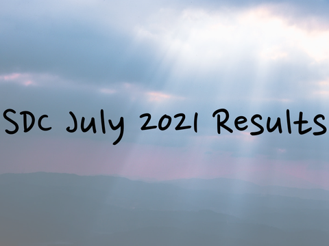 SDC July 2021 Results || Ya'll did great!