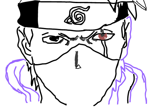 kakashi drawing (#naruto #anime)