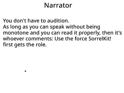 The Place of No Stars VA auditions! remix
