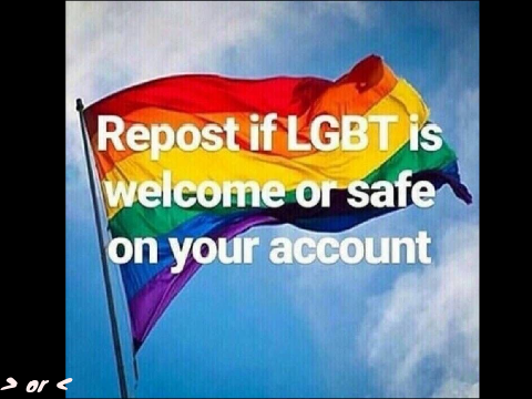 Remix if the LGBTQ+ community is welcome or safe on your account (❤️Remix❤️)