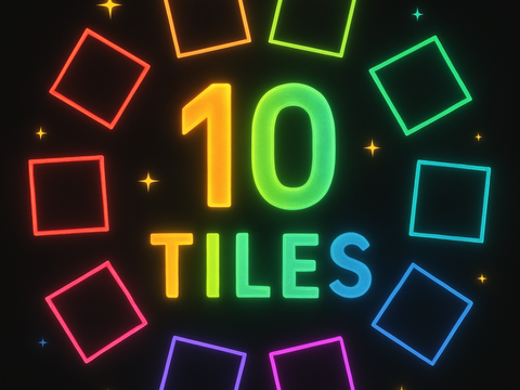 10 tiles