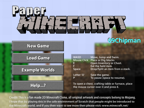 Paper Minecraft 