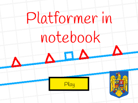Platformer in notebook