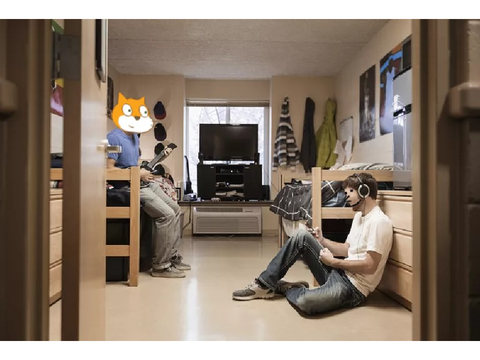 Just me and my roommate!