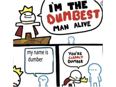 The Dumbest Man Alive Meme 