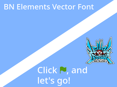 BN Elements Vector Font