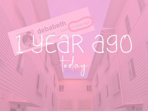 1 year ago today || 1 year scratchaversary