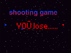 シューティングゲーム!! shooting game!!!