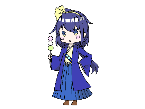 夜月さんを描いたら半透明だった件。