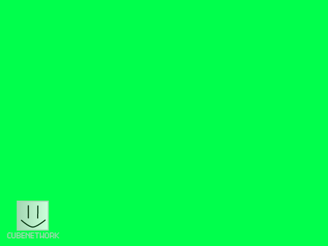 Cube Network Bug USA Green Screen