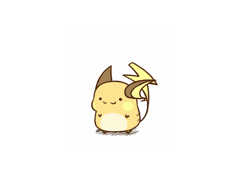 Raichu Colour Fill In