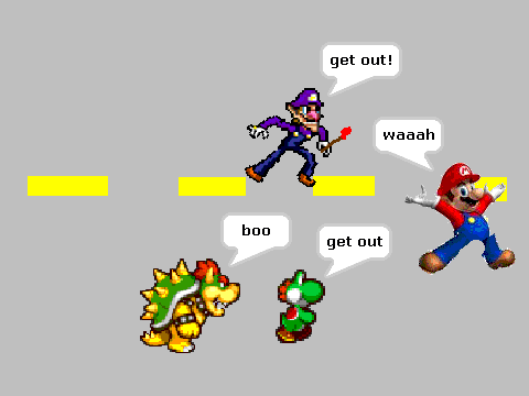 add your chasing mario out