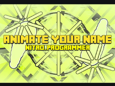 Animate your name \\ Nitro \\ #Outro #Trending