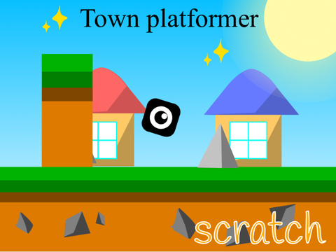 Town platformer #game #games                            　.